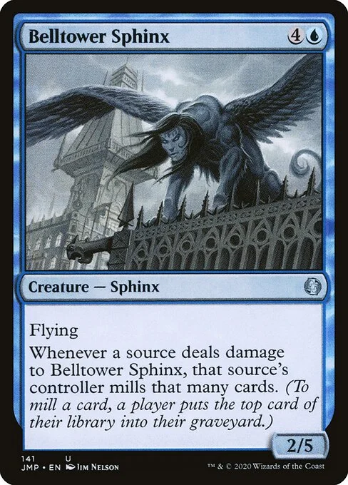 Belltower Sphinx, carta Magic di tipo Creature — Sphinx illustrata da Jim Nelson