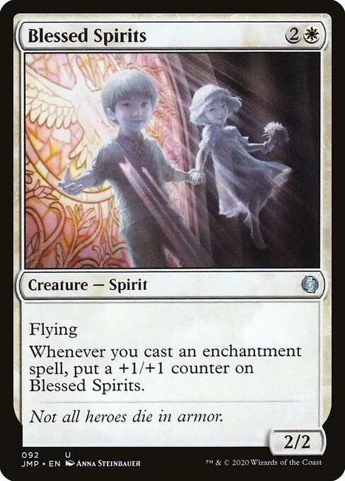 Blessed Spirits, carta Magic di tipo Creature — Spirit illustrata da Anna Steinbauer