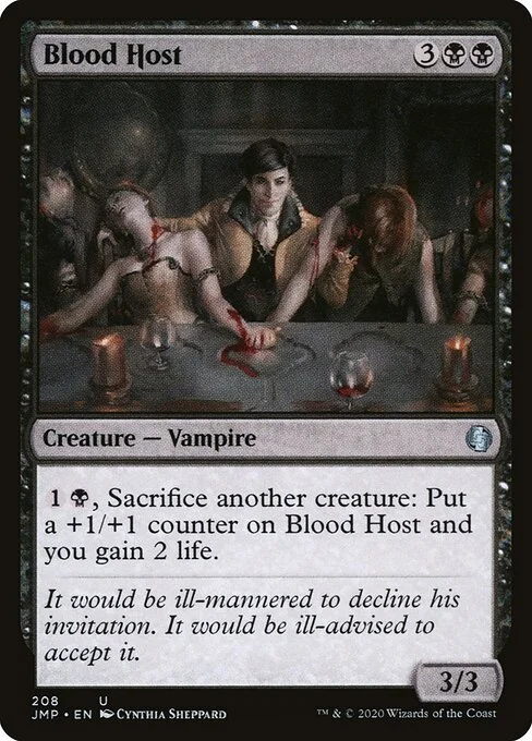 Blood Host, carta Magic di tipo Creature — Vampire illustrata da Cynthia Sheppard
