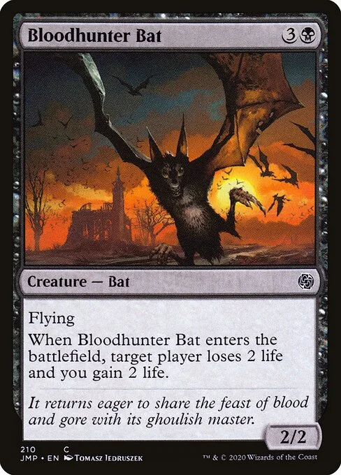 Bloodhunter Bat, carta Magic di tipo Creature — Bat illustrata da Tomasz Jedruszek