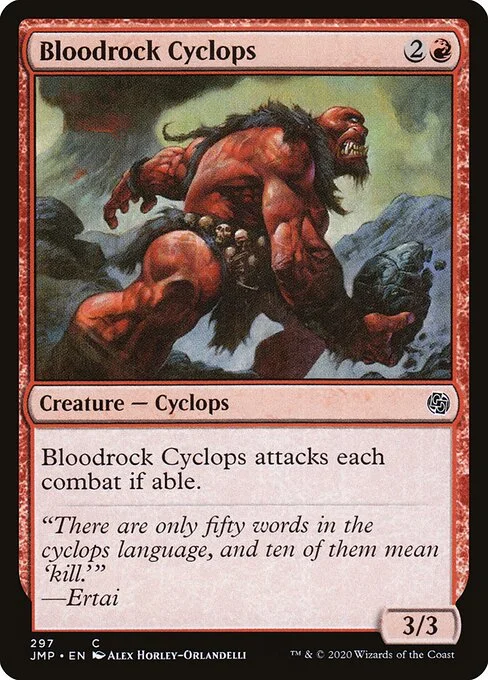 Bloodrock Cyclops, carta Magic di tipo Creature — Cyclops illustrata da Alex Horley-Orlandelli