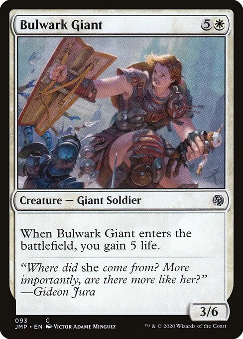 Bulwark Giant, carta Magic di tipo Creature — Giant Soldier illustrata da Victor Adame Minguez