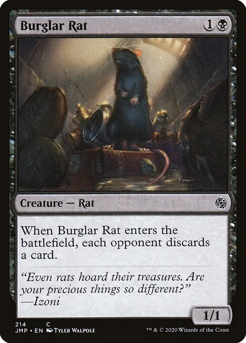 Burglar Rat, carta Magic di tipo Creature — Rat illustrata da Tyler Walpole