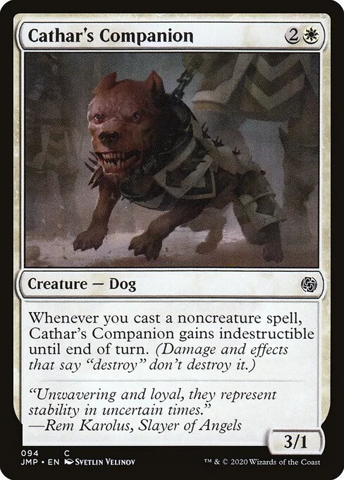 Cathar's Companion, carta Magic di tipo Creature — Dog illustrata da Svetlin Velinov