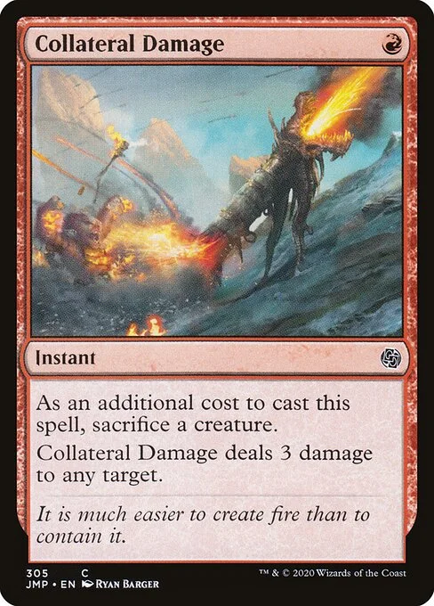 Collateral Damage, carta Magic di tipo Instant illustrata da Ryan Barger