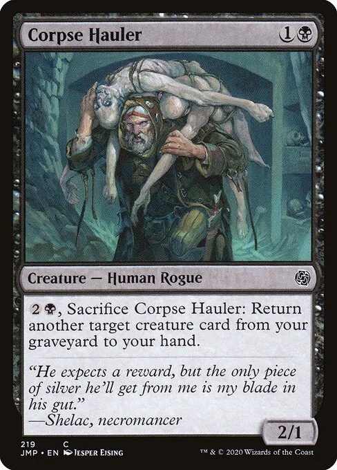 Corpse Hauler, carta Magic di tipo Creature — Human Rogue illustrata da Jesper Ejsing
