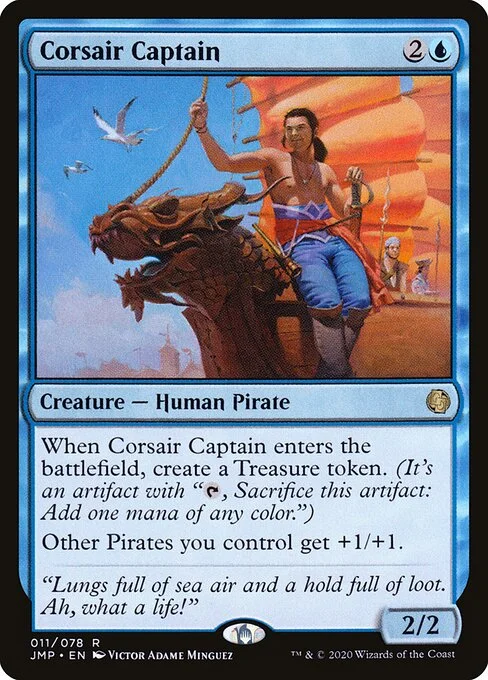 Corsair Captain, carta Magic di tipo Creature — Human Pirate illustrata da Victor Adame Minguez