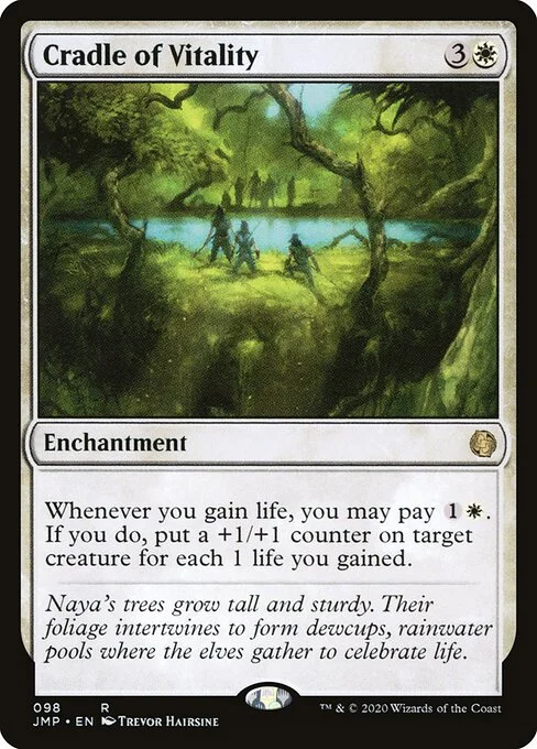 Cradle of Vitality, carta Magic di tipo Enchantment illustrata da Trevor Hairsine
