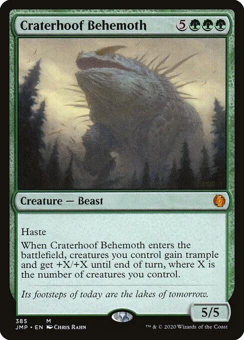 Craterhoof Behemoth, carta Magic di tipo Creature — Beast illustrata da Chris Rahn
