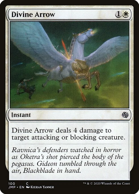 Divine Arrow, carta Magic di tipo Instant illustrata da Kieran Yanner