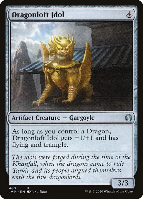 Dragonloft Idol, carta Magic di tipo Artifact Creature — Gargoyle illustrata da Jung Park