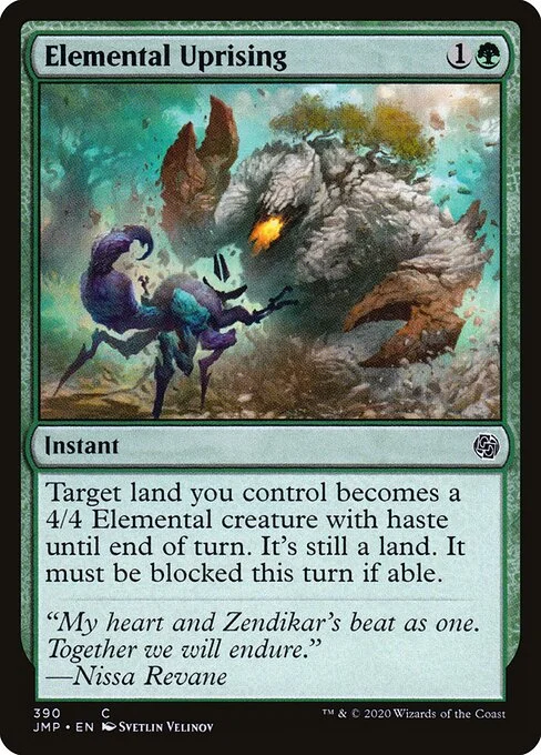 Elemental Uprising, carta Magic di tipo Instant illustrata da Svetlin Velinov