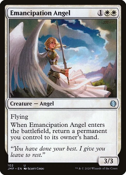 Emancipation Angel, carta Magic di tipo Creature — Angel illustrata da Scott Chou