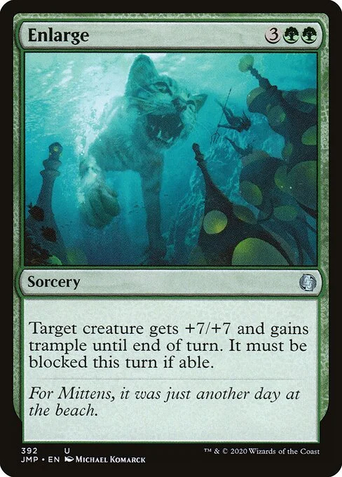 Enlarge, carta Magic di tipo Sorcery illustrata da Michael Komarck
