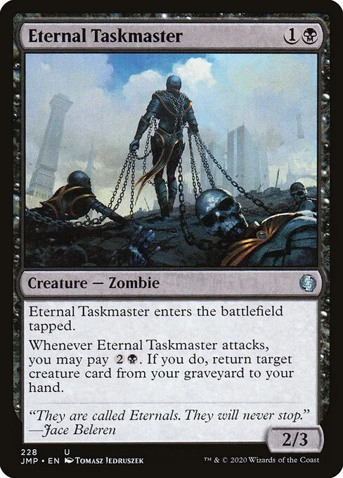 Eternal Taskmaster, carta Magic di tipo Creature — Zombie illustrata da Tomasz Jedruszek