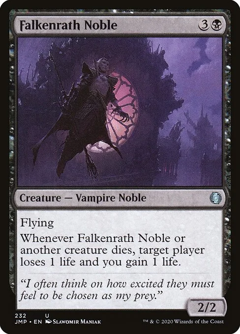 Falkenrath Noble, carta Magic di tipo Creature — Vampire Noble illustrata da Slawomir Maniak
