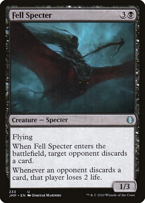 Fell Specter, carta Magic di tipo Creature — Specter illustrata da Dimitar Marinski