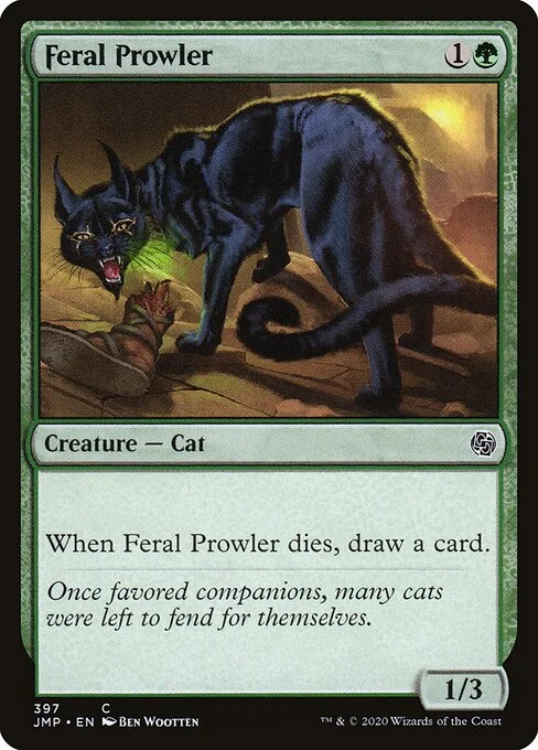 Feral Prowler, carta Magic di tipo Creature — Cat illustrata da Ben Wootten