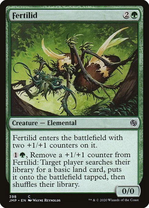 Fertilid, carta Magic di tipo Creature — Elemental illustrata da Wayne Reynolds
