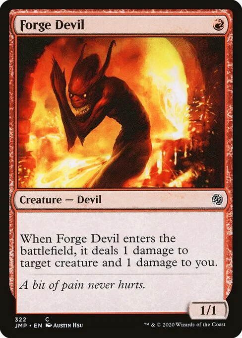 Forge Devil, carta Magic di tipo Creature — Devil illustrata da Austin Hsu