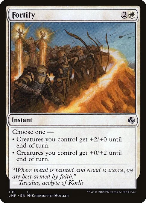 Fortify, carta Magic di tipo Instant illustrata da Christopher Moeller