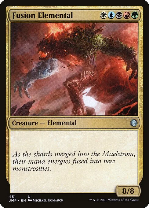 Fusion Elemental, carta Magic di tipo Creature — Elemental illustrata da Michael Komarck