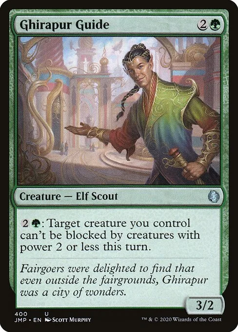 Ghirapur Guide, carta Magic di tipo Creature — Elf Scout illustrata da Scott Murphy
