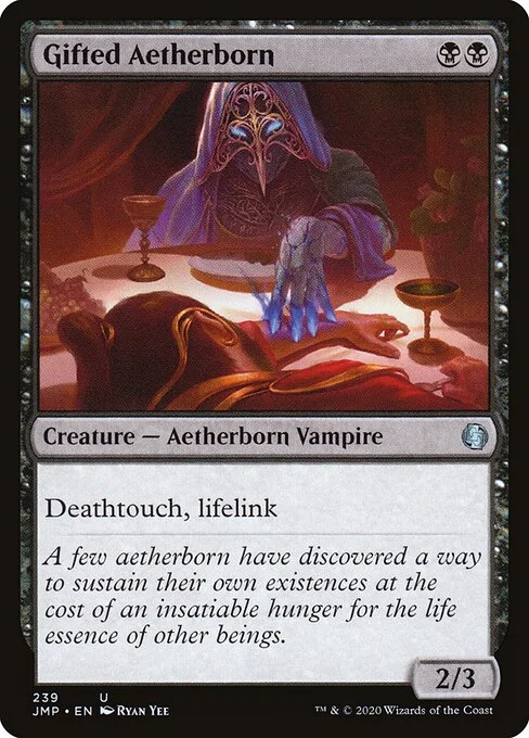 Gifted Aetherborn, carta Magic di tipo Creature — Aetherborn Vampire illustrata da Ryan Yee