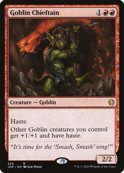 Goblin Chieftain, carta Magic di tipo Creature — Goblin illustrata da Sam Wood