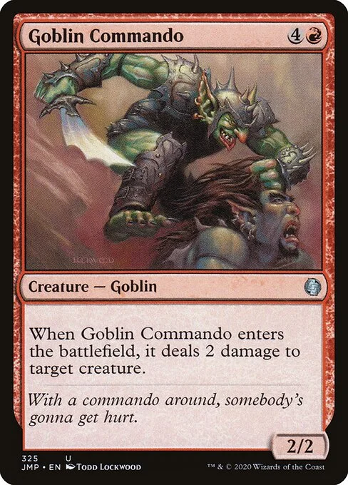 Goblin Commando, carta Magic di tipo Creature — Goblin illustrata da Todd Lockwood