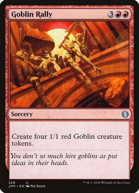 Goblin Rally, carta Magic di tipo Sorcery illustrata da Nic Klein
