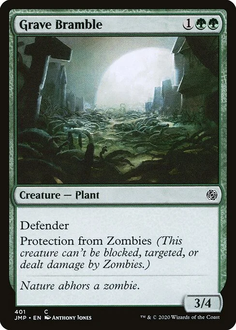 Grave Bramble, carta Magic di tipo Creature — Plant illustrata da Anthony Jones