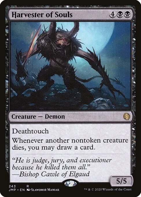 Harvester of Souls, carta Magic di tipo Creature — Demon illustrata da Slawomir Maniak