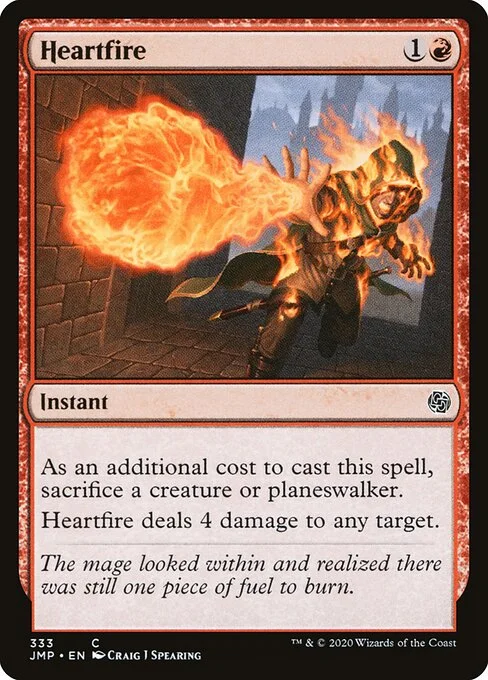 Heartfire, carta Magic di tipo Instant illustrata da Craig J Spearing