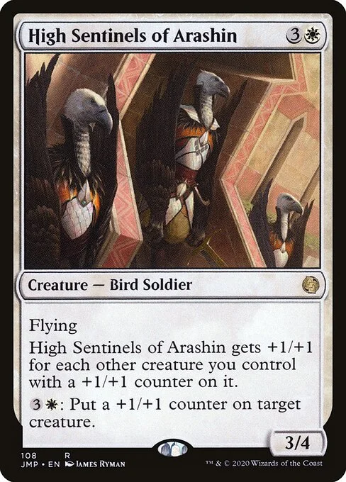 High Sentinels of Arashin, carta Magic di tipo Creature — Bird Soldier illustrata da James Ryman