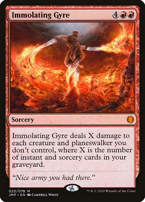 Immolating Gyre, carta Magic di tipo Sorcery illustrata da Campbell White