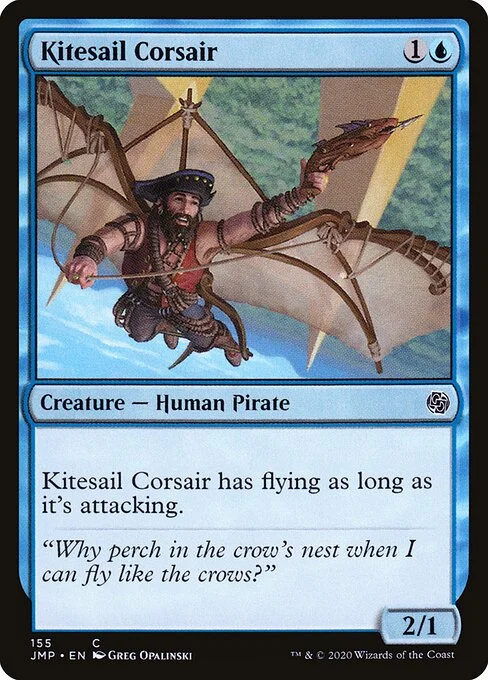 Kitesail Corsair, carta Magic di tipo Creature — Human Pirate illustrata da Greg Opalinski