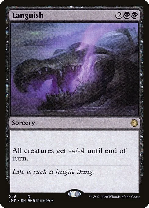 Languish, carta Magic di tipo Sorcery illustrata da Jeff Simpson