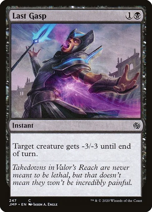 Last Gasp, carta Magic di tipo Instant illustrata da Jason A. Engle