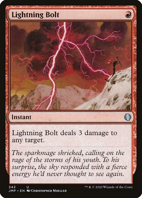 Lightning Bolt, carta Magic di tipo Instant illustrata da Christopher Moeller