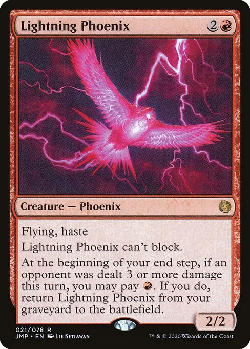 Lightning Phoenix, carta Magic di tipo Creature — Phoenix illustrata da Lie Setiawan