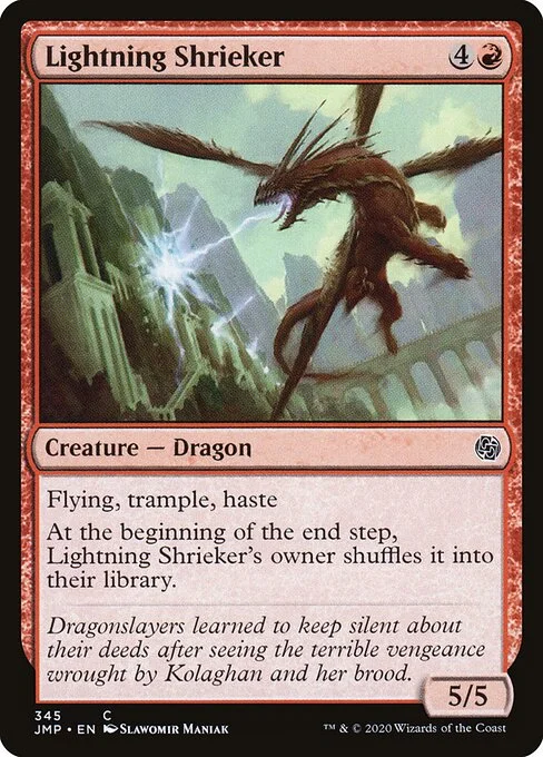 Lightning Shrieker, carta Magic di tipo Creature — Dragon illustrata da Slawomir Maniak