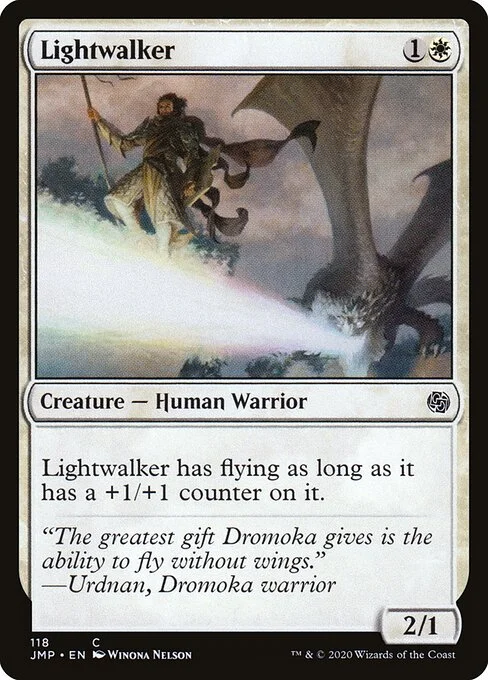 Lightwalker, carta Magic di tipo Creature — Human Warrior illustrata da Winona Nelson