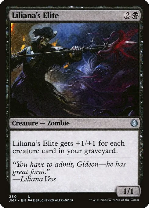 Liliana's Elite, carta Magic di tipo Creature — Zombie illustrata da Deruchenko Alexander