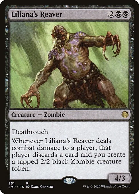 Liliana's Reaver, carta Magic di tipo Creature — Zombie illustrata da Karl Kopinski