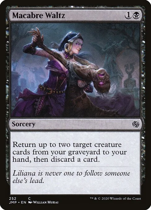 Macabre Waltz, carta Magic di tipo Sorcery illustrata da Willian Murai