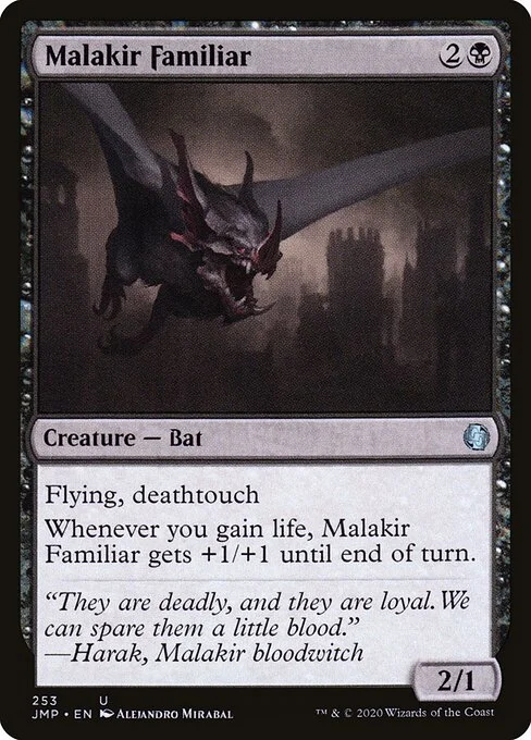 Malakir Familiar, carta Magic di tipo Creature — Bat illustrata da Alejandro Mirabal
