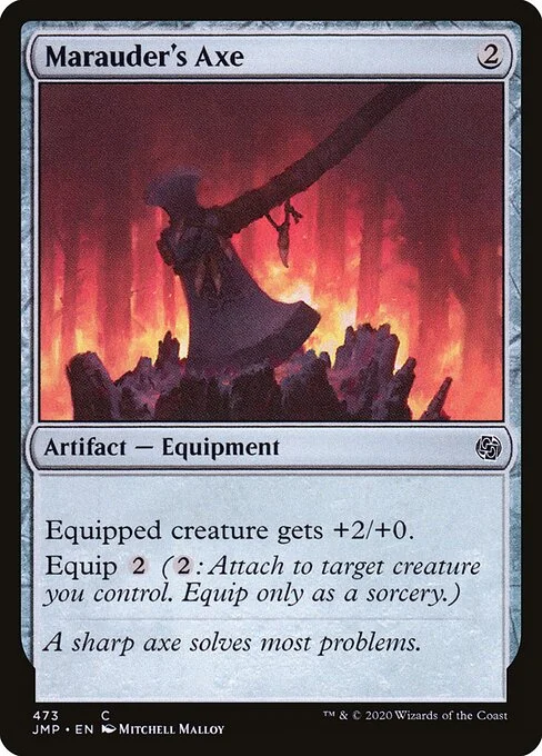 Marauder's Axe, carta Magic di tipo Artifact — Equipment illustrata da Mitchell Malloy