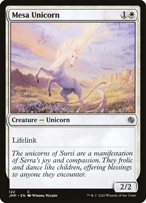 Mesa Unicorn, carta Magic di tipo Creature — Unicorn illustrata da Winona Nelson
