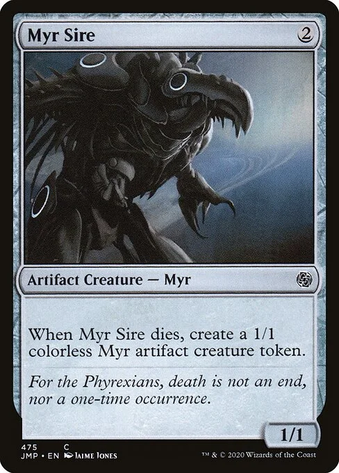 Myr Sire, carta Magic di tipo Artifact Creature — Phyrexian Myr illustrata da Jaime Jones